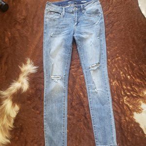 A'2nd by Special A Jeans skinny medium-wash distressed jeans Size 5